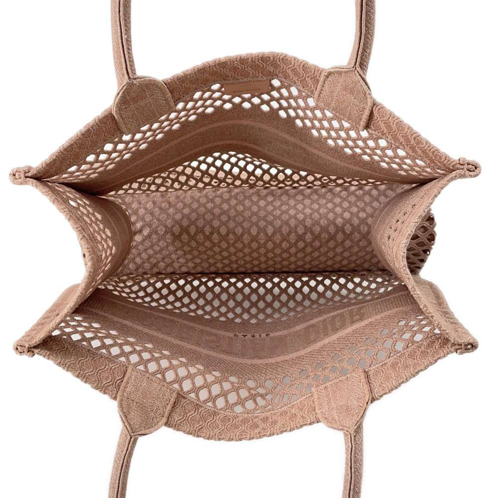 Dior Mesh Book Tote Pink M1296ZWRA Canvas Size Medium