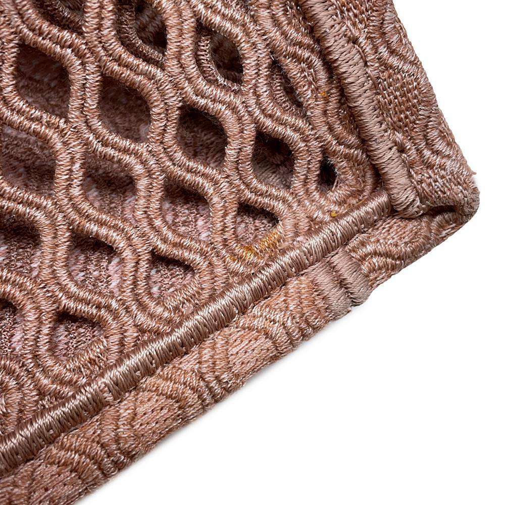 Dior Mesh Book Tote Pink M1296ZWRA Canvas Size Medium