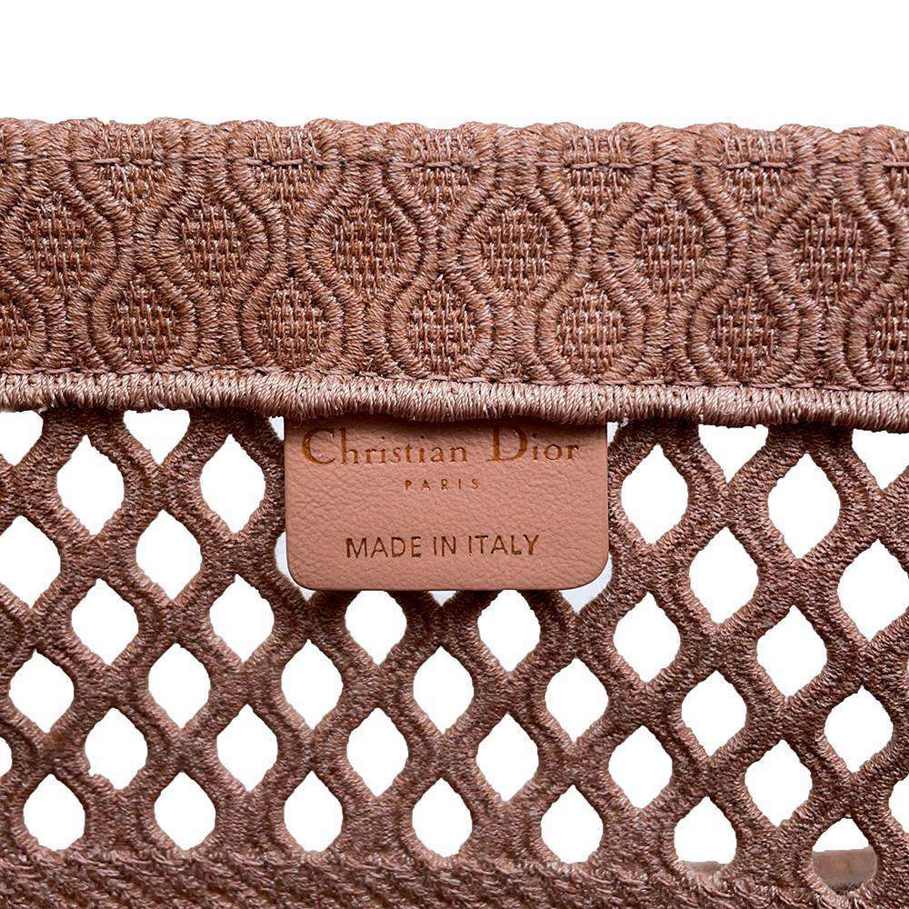 Dior Mesh Book Tote Pink M1296ZWRA Canvas Size Medium