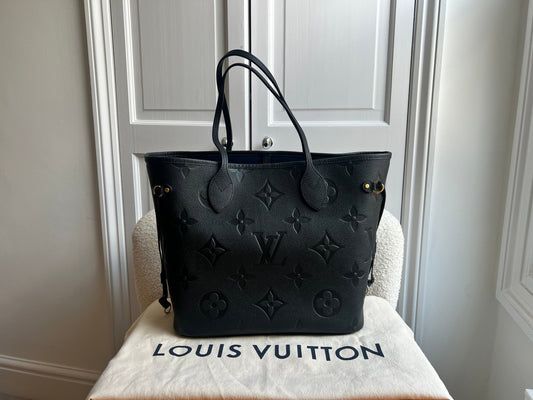 Louis Vuitton Neverfull MM Black Empreinte (RRP £1,980)
