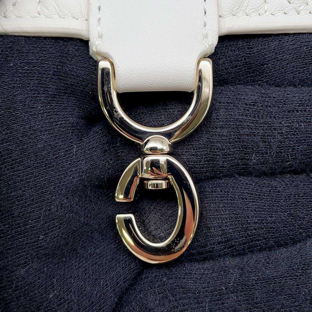Dior To Jules Macrocannage White M2822OSHJ Calf Leather Size Small