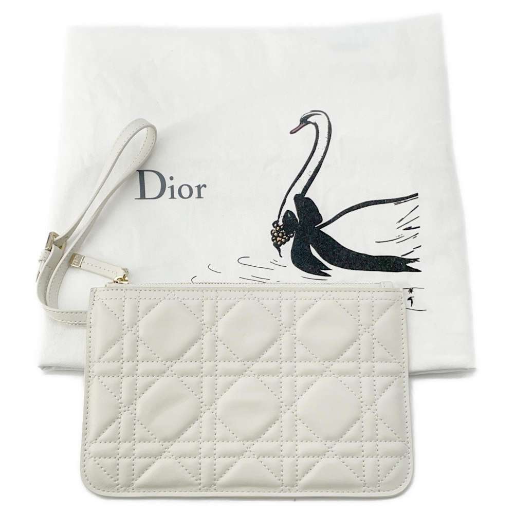 Dior To Jules Macrocannage White M2822OSHJ Calf Leather Size Small