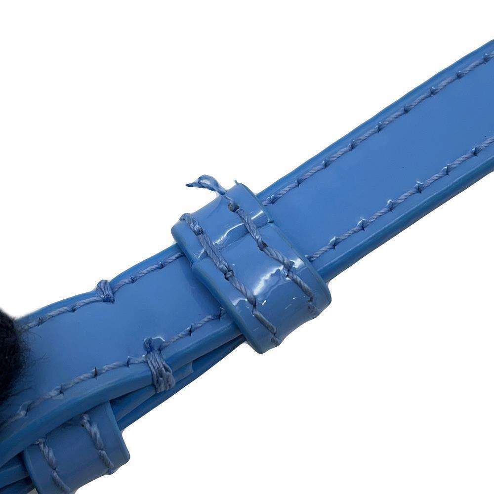 Dior Lady Dior Vanity 2way Bag Light Blue S0935OWCB Patent Leather Size micro