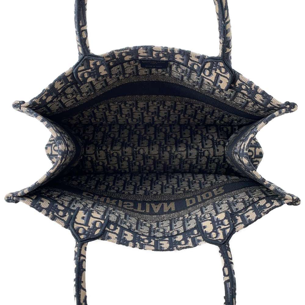 Dior Oblique Book Tote Navy M1296ZRIW Canvas Size Medium