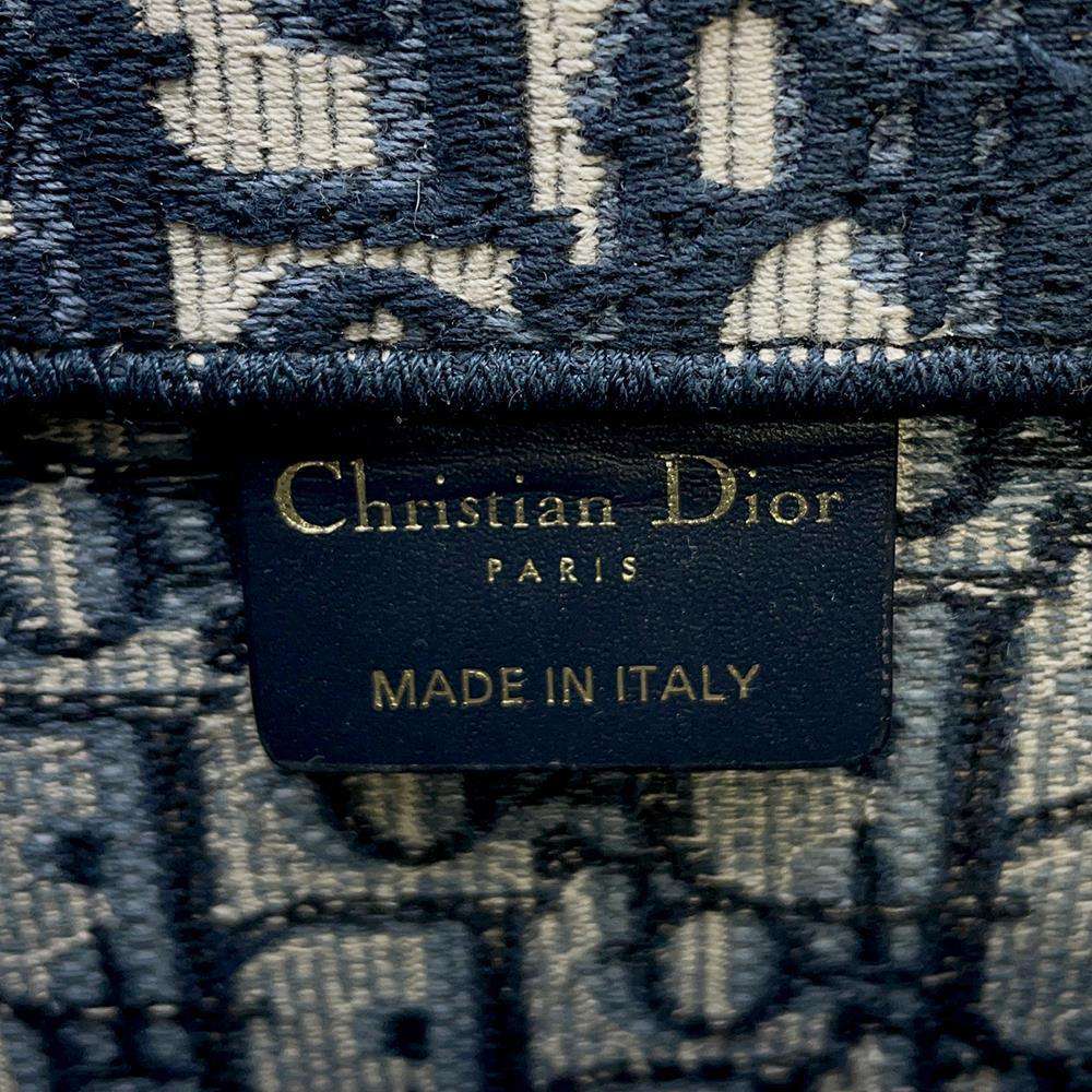 Dior Oblique Book Tote Navy M1296ZRIW Canvas Size Medium
