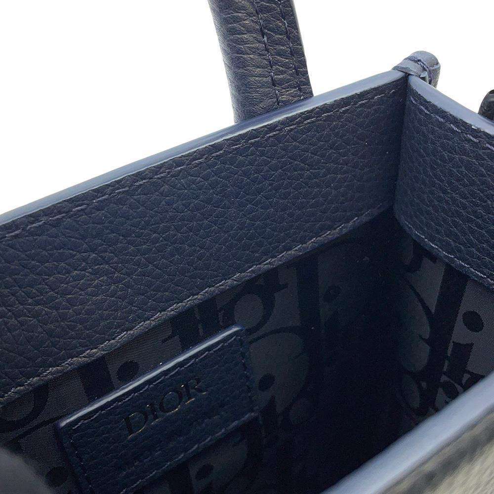 Dior Safari North South Tote Bag OTANI WORK SHOPCollaboration Navy 2ESWS017DRY Leather Size Mini