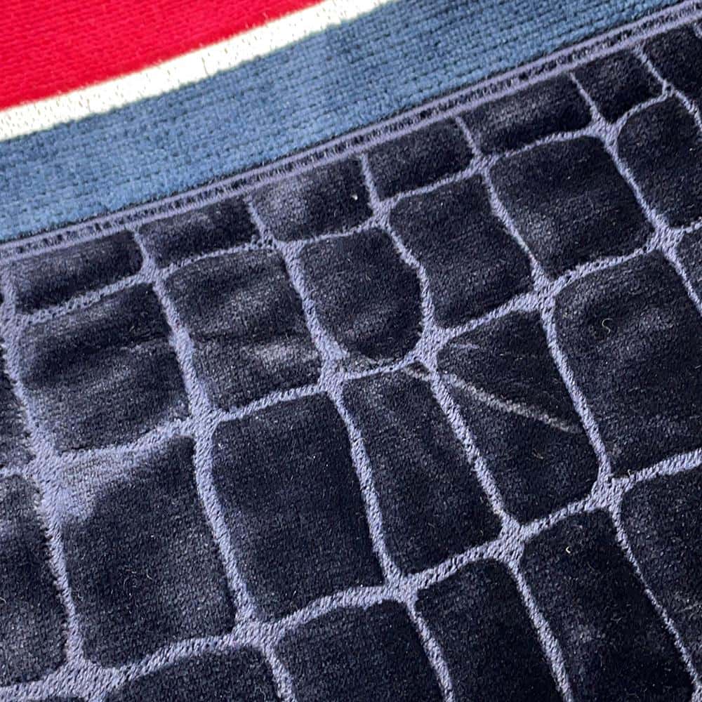 Dior Book tote Navy Velvet Size Large