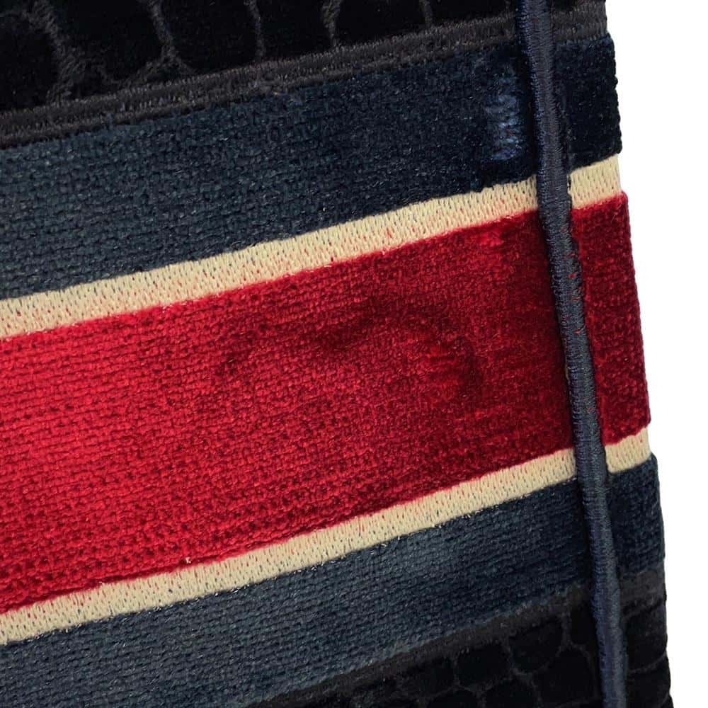 Dior Book tote Navy Velvet Size Large