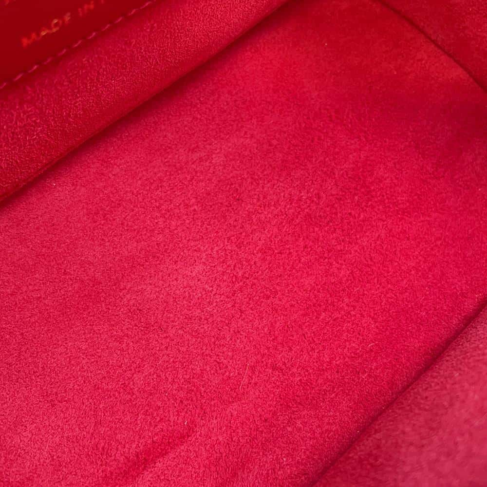 Dior Vanity bag Red S5488UNTR Lambskin Size Small