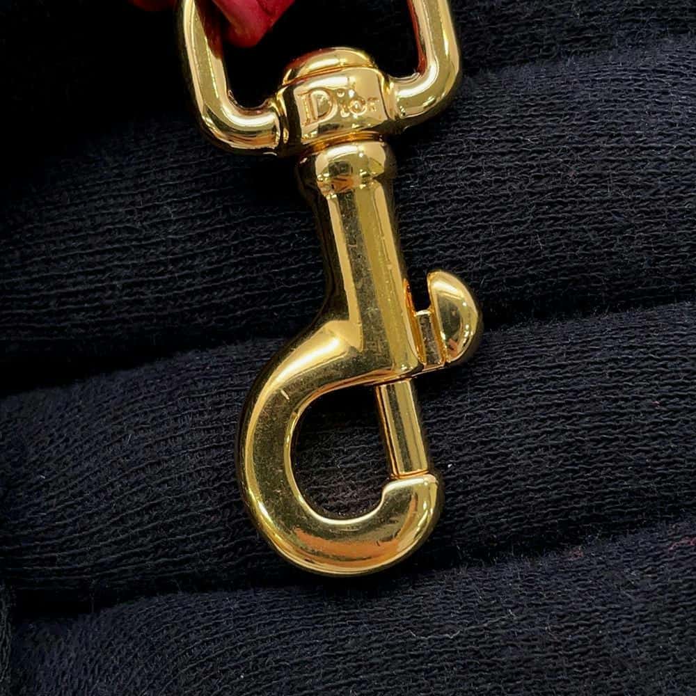 Dior Vanity bag Red S5488UNTR Lambskin Size Small