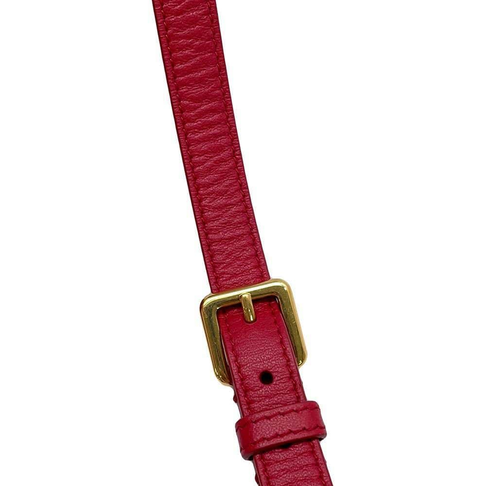 Dior Vanity bag Red S5488UNTR Lambskin Size Small