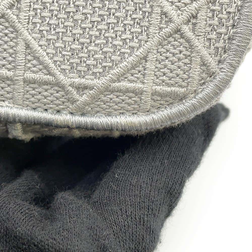 Dior Cannage Embroidery Travel Vanity Bag Light Gray S5480VREY Canvas