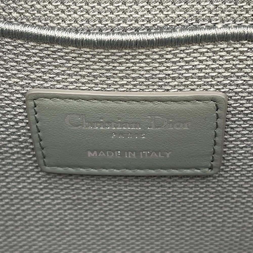 Dior Cannage Embroidery Travel Vanity Bag Light Gray S5480VREY Canvas