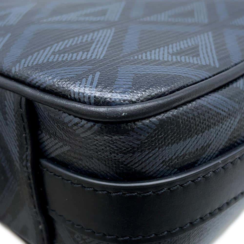 Dior CDDiamond Zip Briefcase Black/Gray 1ESBR180CDP_H43E PVC Coated Canvas Calf Leather