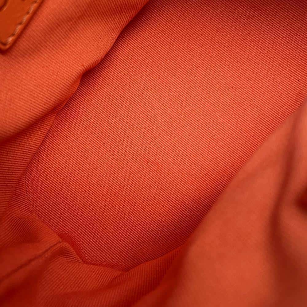 CHANEL Matelasse Backpack with Mini Bag Pouch Orange AS3947 Leather Size Small