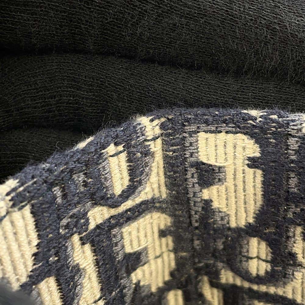 Dior Oblique Embroidery Book Tote Navy M1286ZRIW_M928 Canvas Size Large