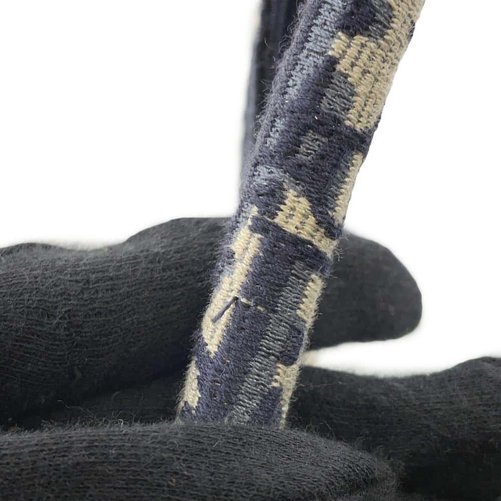 Dior Oblique Embroidery Book Tote Navy M1286ZRIW_M928 Canvas Size Large