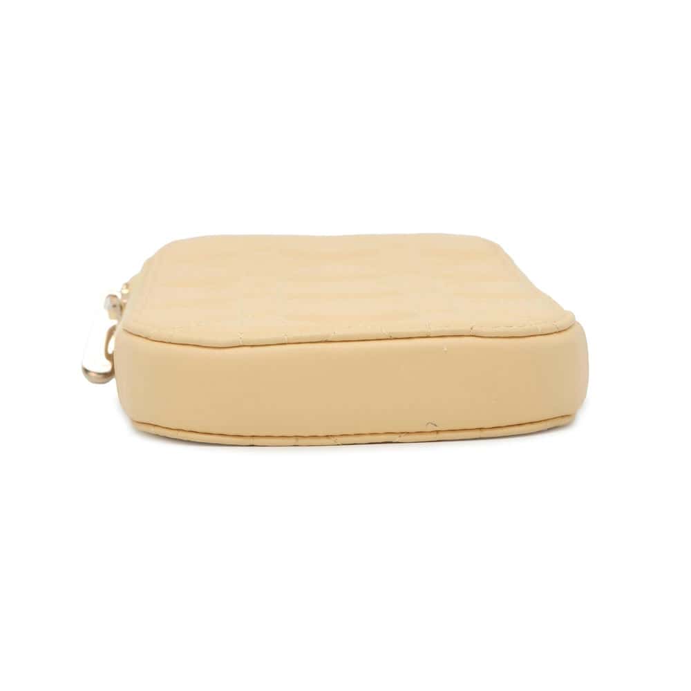 Dior Cannage 2WAY Phone Holder Yellow S0872ONMJ Lambskin