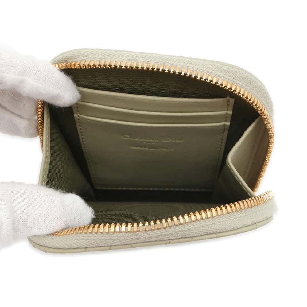 Dior Cannage 2WAY Phone Holder Green S0872ONMJ Lambskin