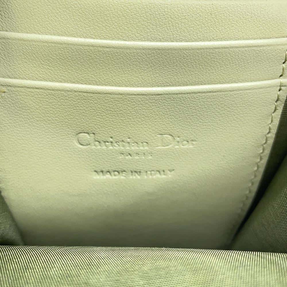 Dior Cannage 2WAY Phone Holder Green S0872ONMJ Lambskin