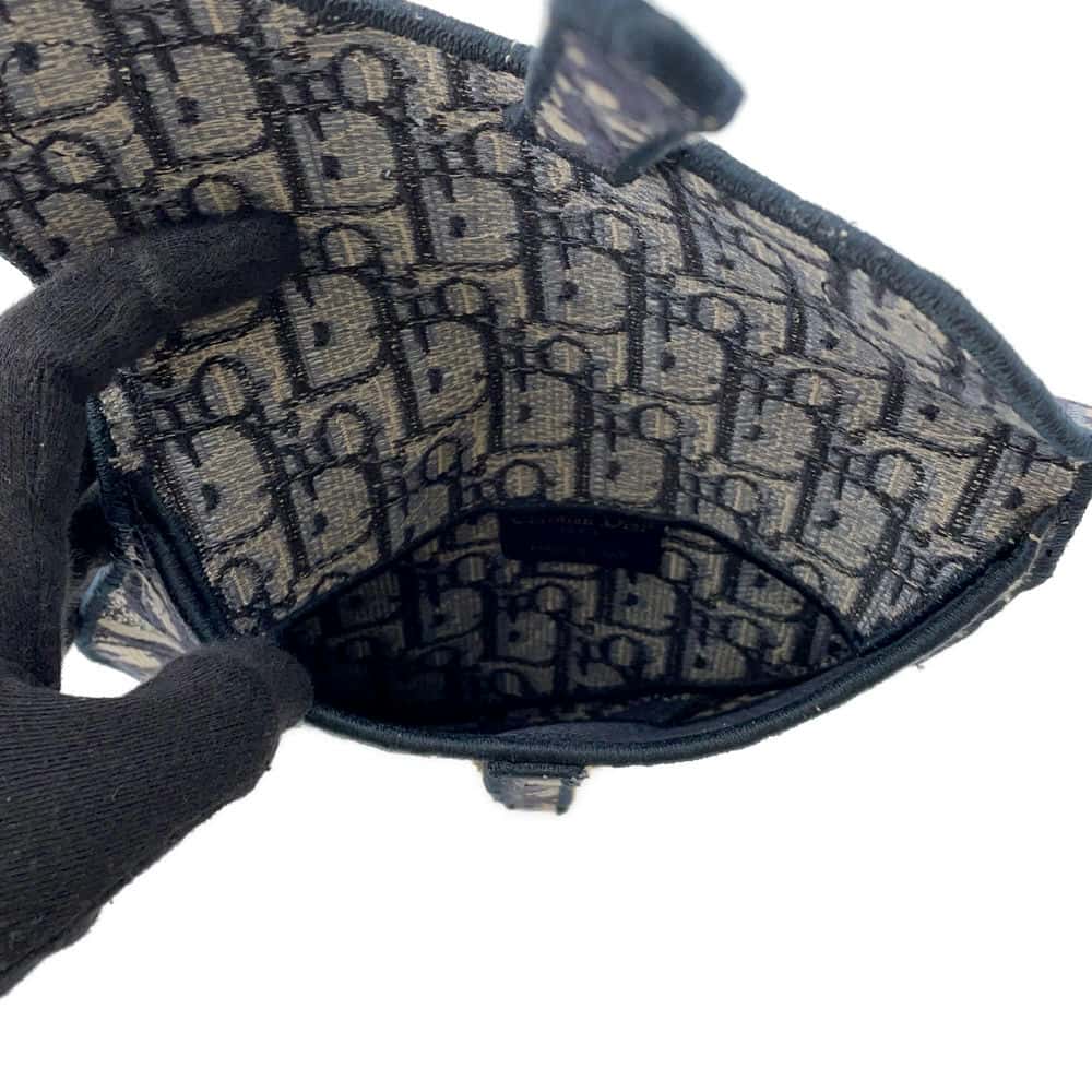 Dior Oblique saddle Waist Bag Navy S5632CRIW Canvas