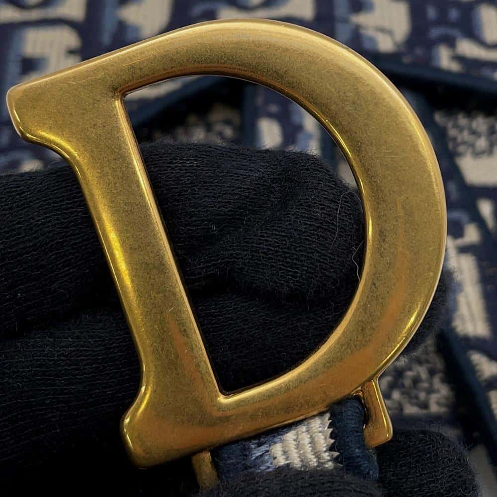 Dior Oblique saddle Waist Bag Navy S5632CRIW Canvas