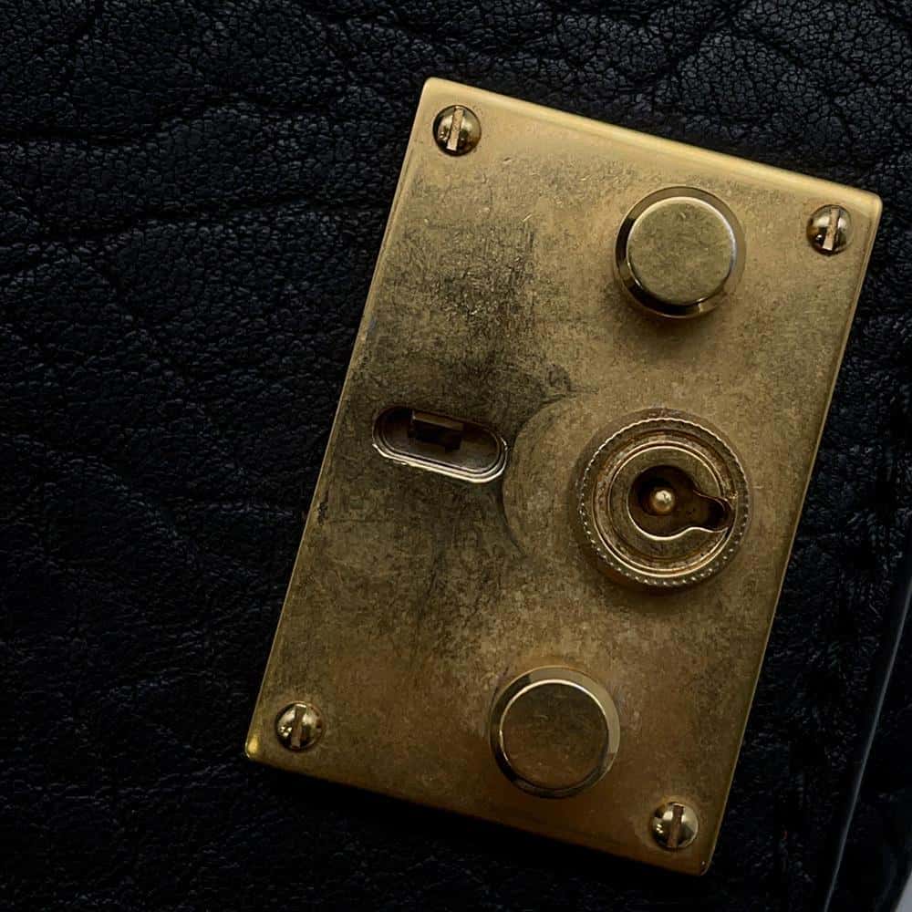 Dior Addict 2WAY ChainShoulder Bag Black Leather