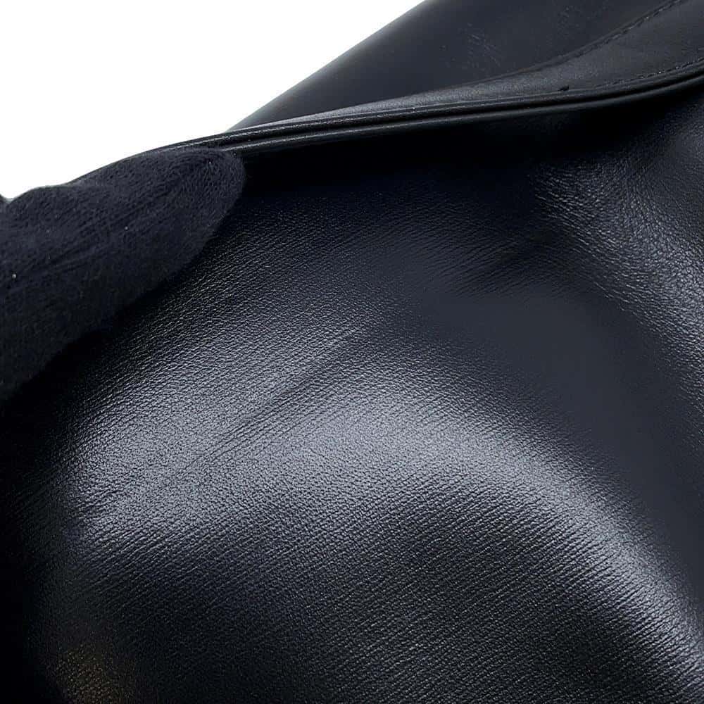 Dior CD Logo Chain Clutch Bag Black M8642UBBU Leather