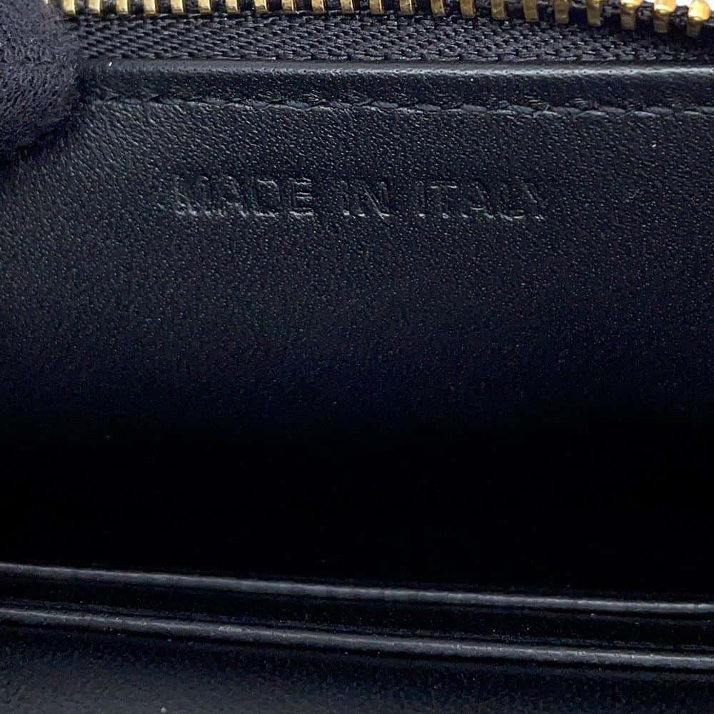 Dior CD Logo Chain Clutch Bag Black M8642UBBU Leather