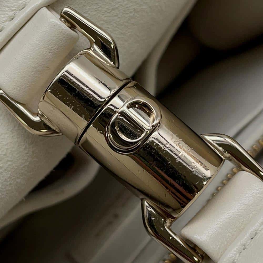 Dior Essential ArchiCannage Chain Tote Bag Off-white Leather