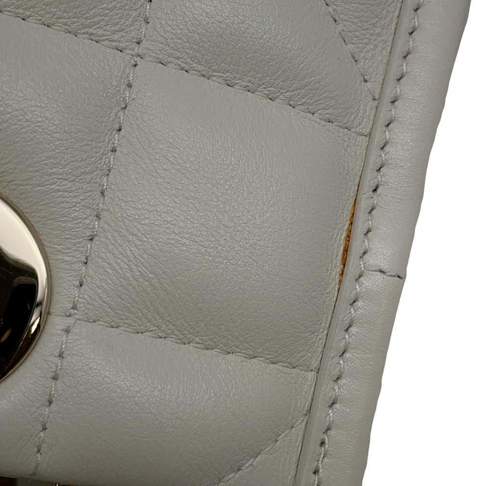 Dior Essential ArchiCannage Chain Tote Bag Off-white Leather