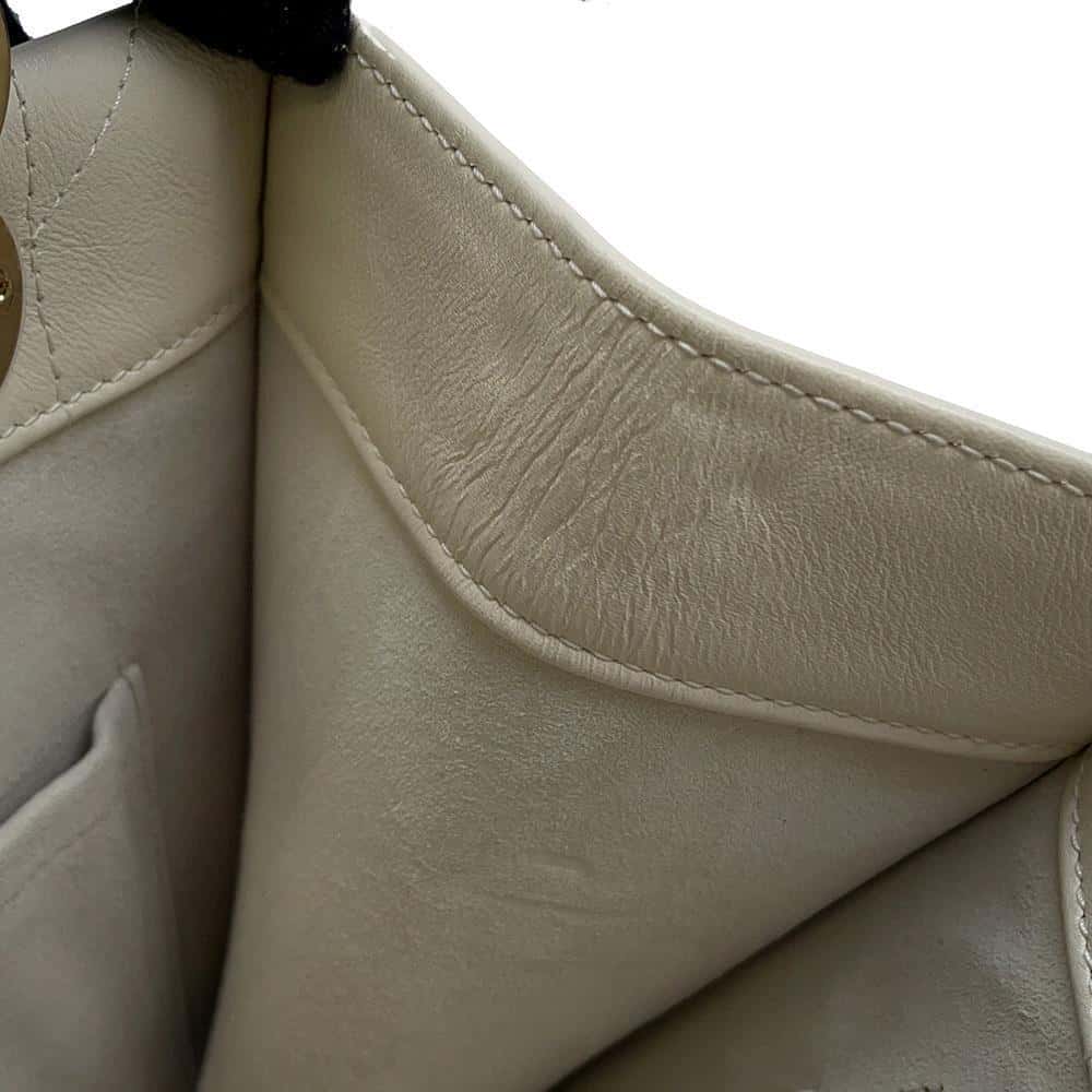 Dior Essential ArchiCannage Chain Tote Bag Off-white Leather