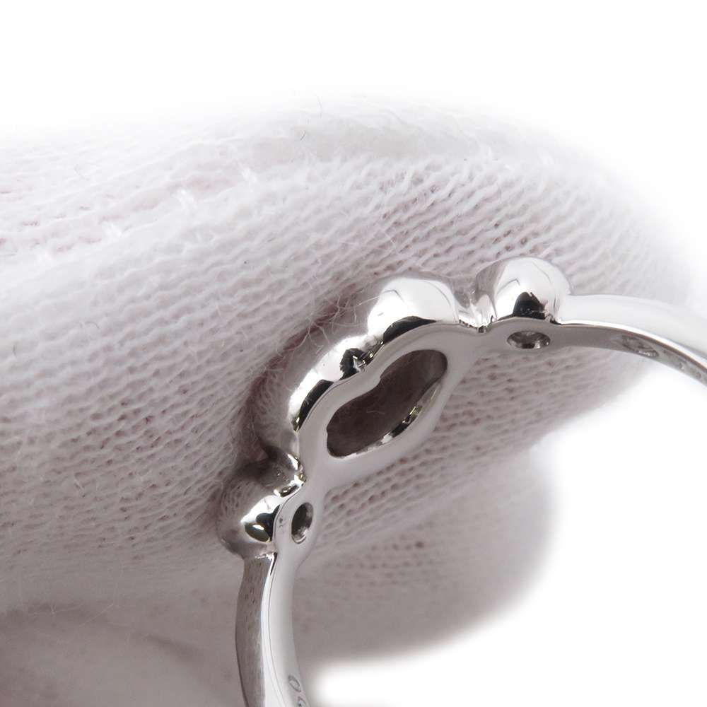 TIFFANY&Co. Open Heart Da Earring Size Approximately No. 9 Pt950