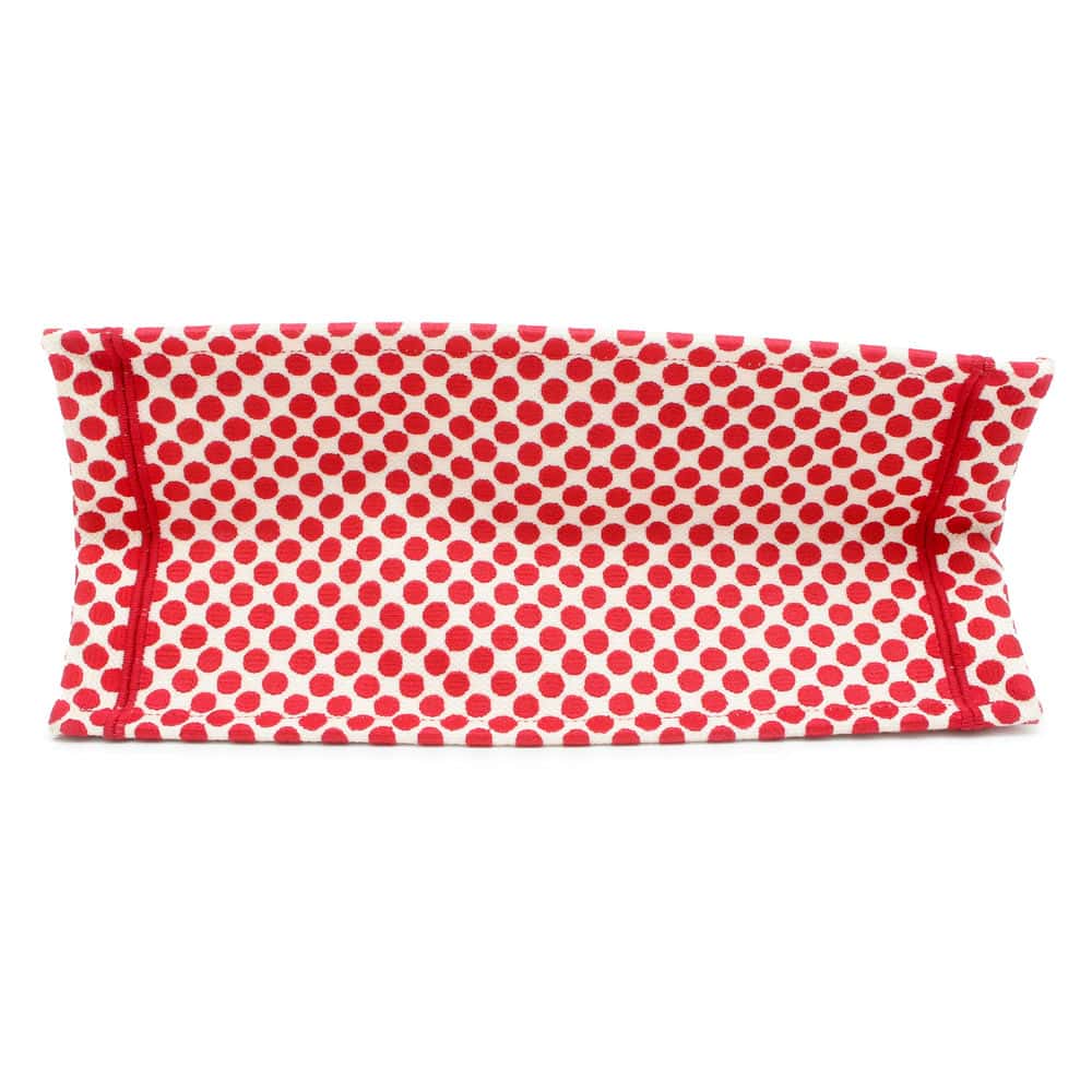 Dior Book Tote Polkadot Red/White/Black Canvas Size Medium