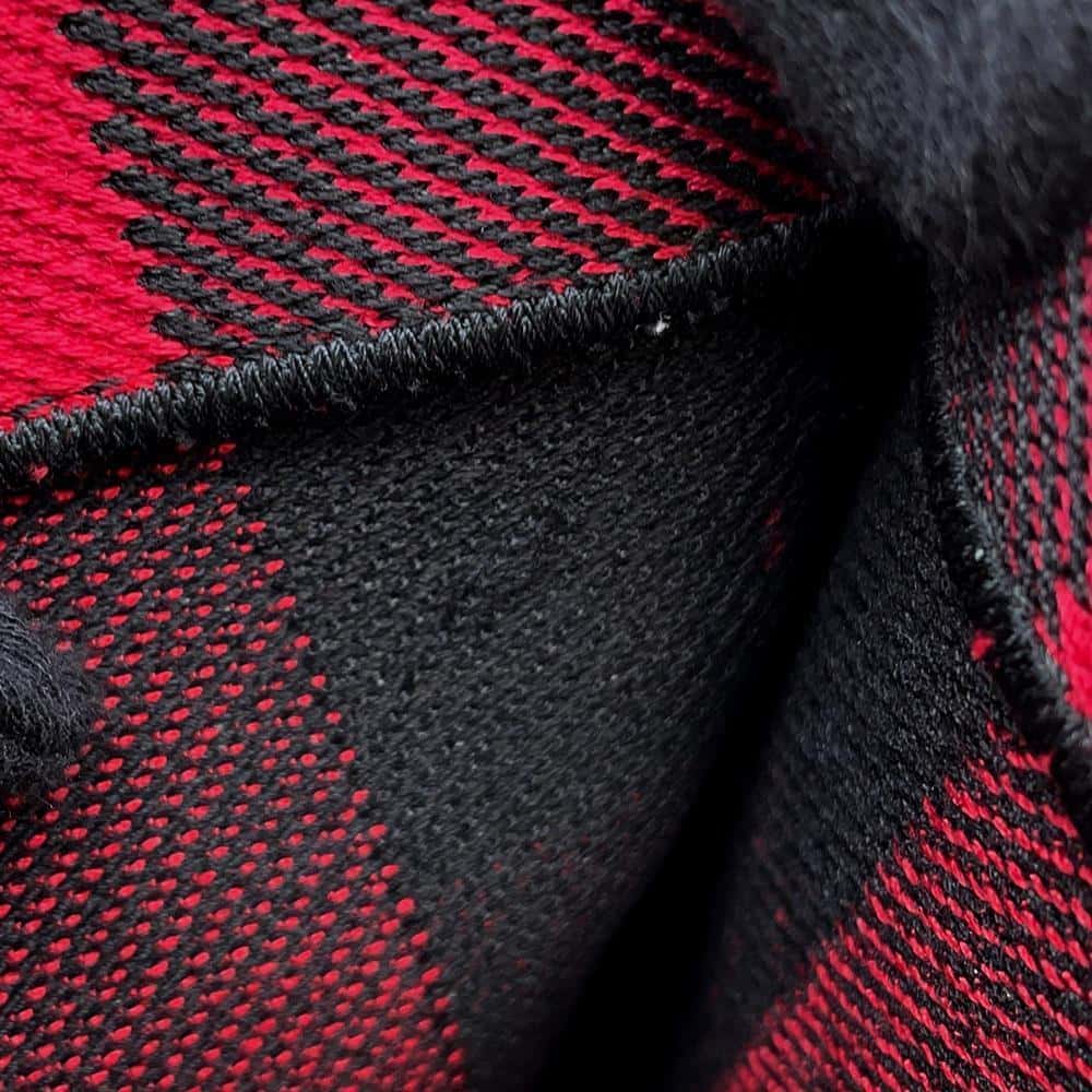 Dior Book Tote Check Pattern Red/Black Canvas Size Large