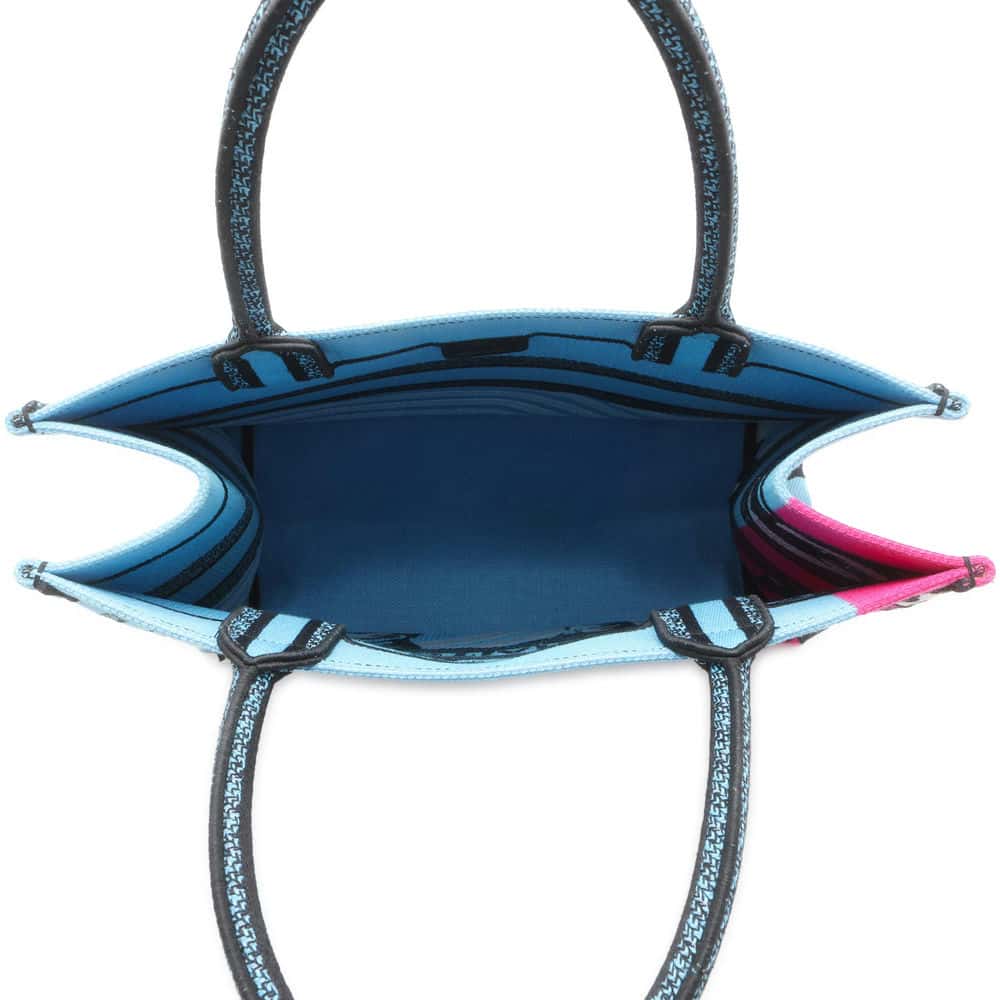 Dior Book Tote D-Jungle Pop Blue/Pink Canvas Size Medium