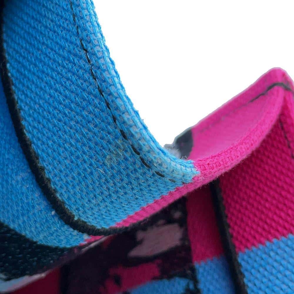 Dior Book Tote D-Jungle Pop Blue/Pink Canvas Size Medium