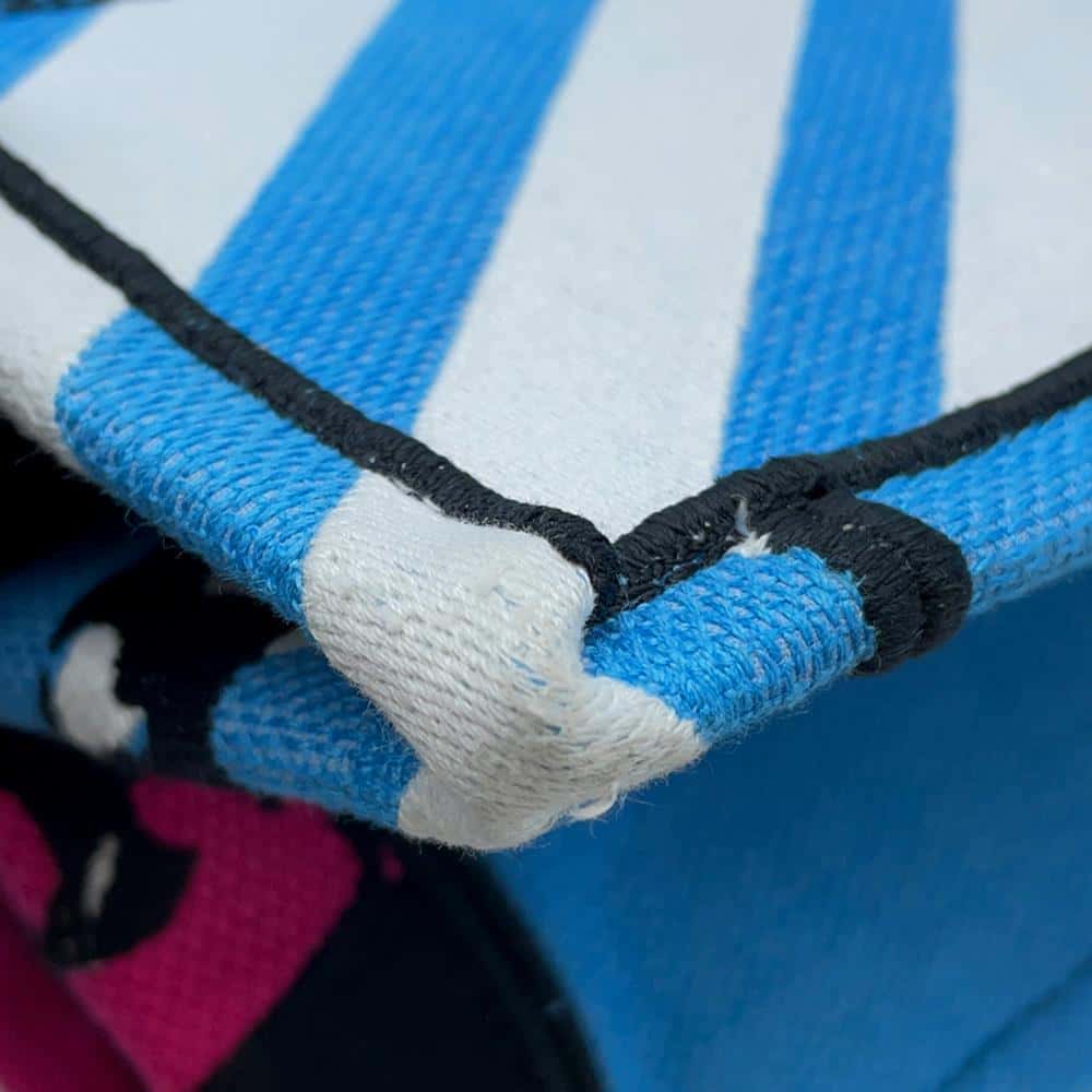 Dior Book Tote D-Jungle Pop Blue/Pink Canvas Size Medium