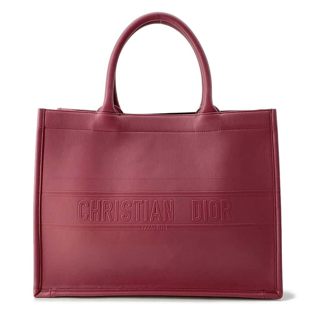 Dior Book tote Rose Pink M1296ZGSB_M60P Calf Leather Size Medium