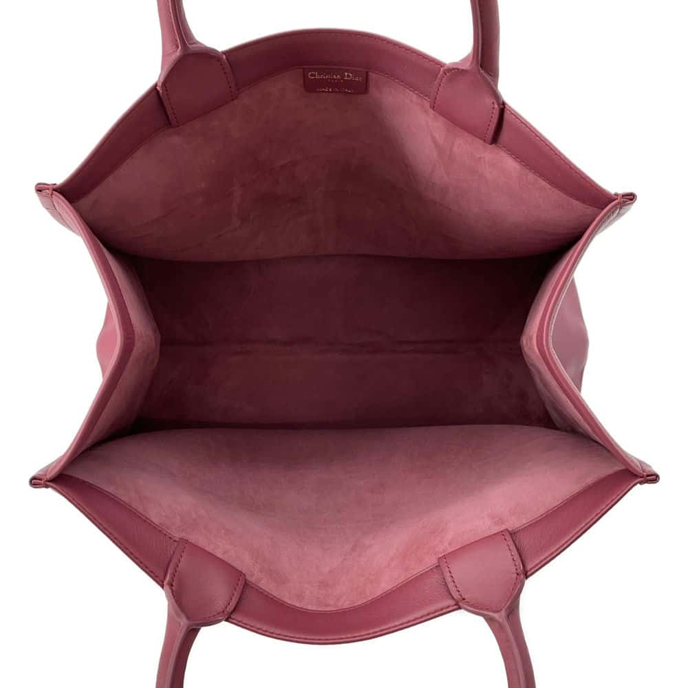 Dior Book tote Rose Pink M1296ZGSB_M60P Calf Leather Size Medium