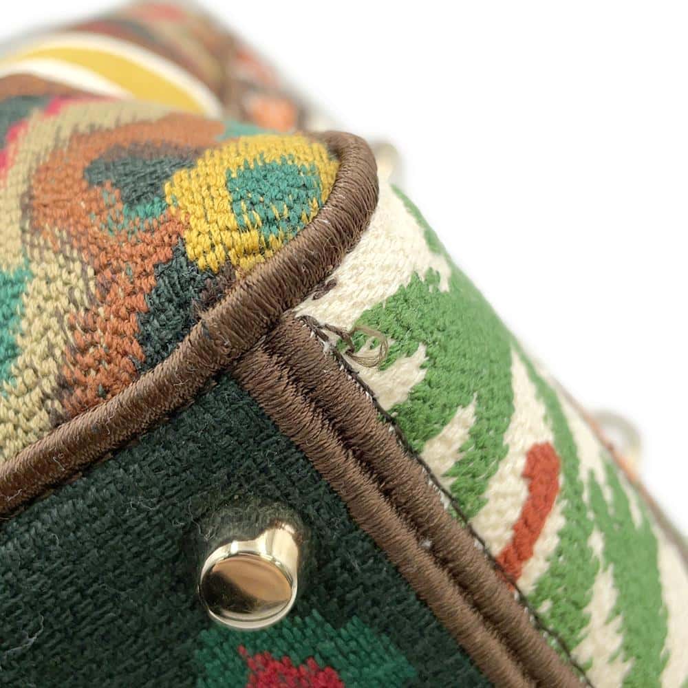 Dior Lady D-LITE 2way Bag Multicolor Canvas Size Medium