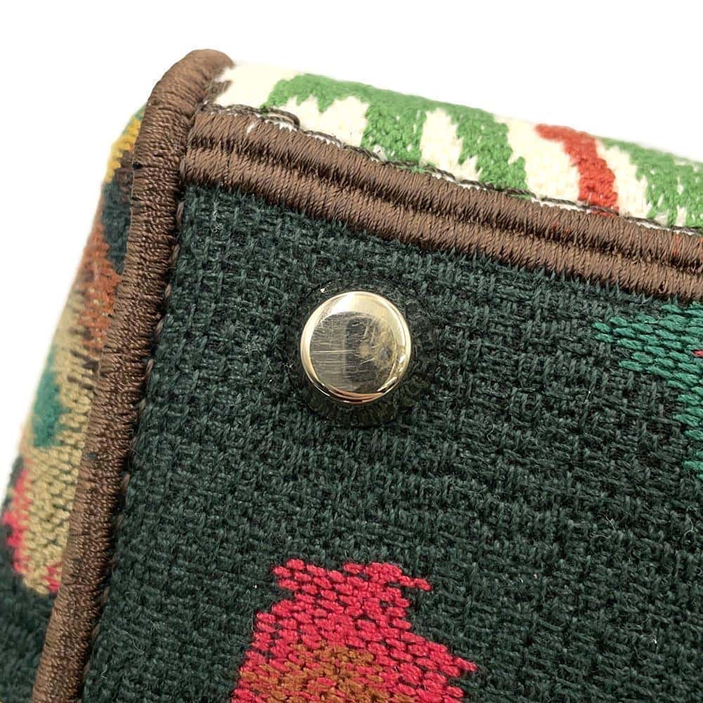 Dior Lady D-LITE 2way Bag Multicolor Canvas Size Medium