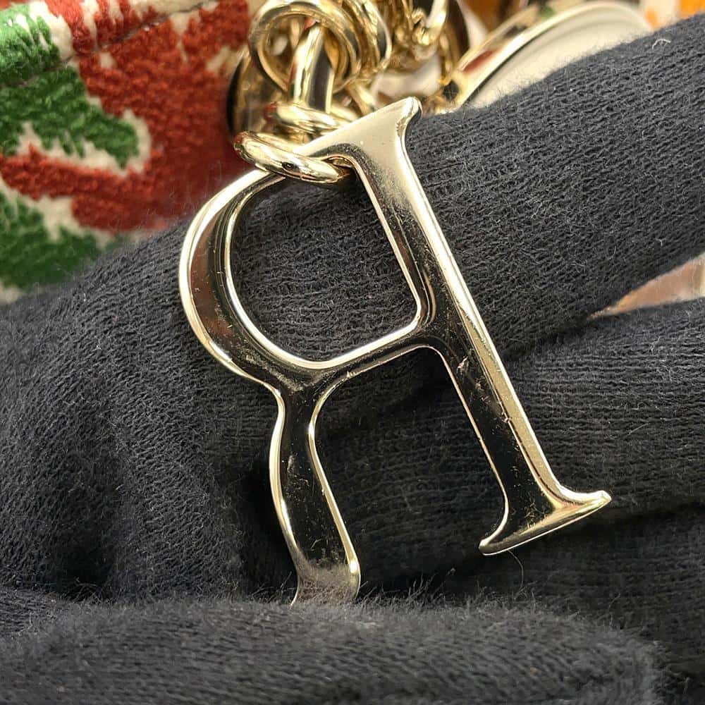 Dior Lady D-LITE 2way Bag Multicolor Canvas Size Medium