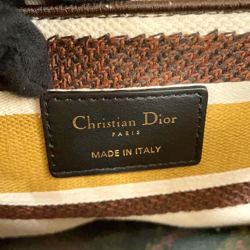 Dior Lady D-LITE 2way Bag Multicolor Canvas Size Medium