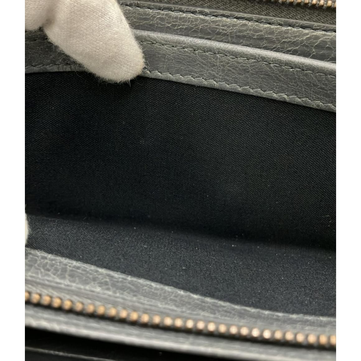 BALENCIAGA Agneau Classic Hardware Money Wallet Gris Fossile ITIUZPRTFWF8