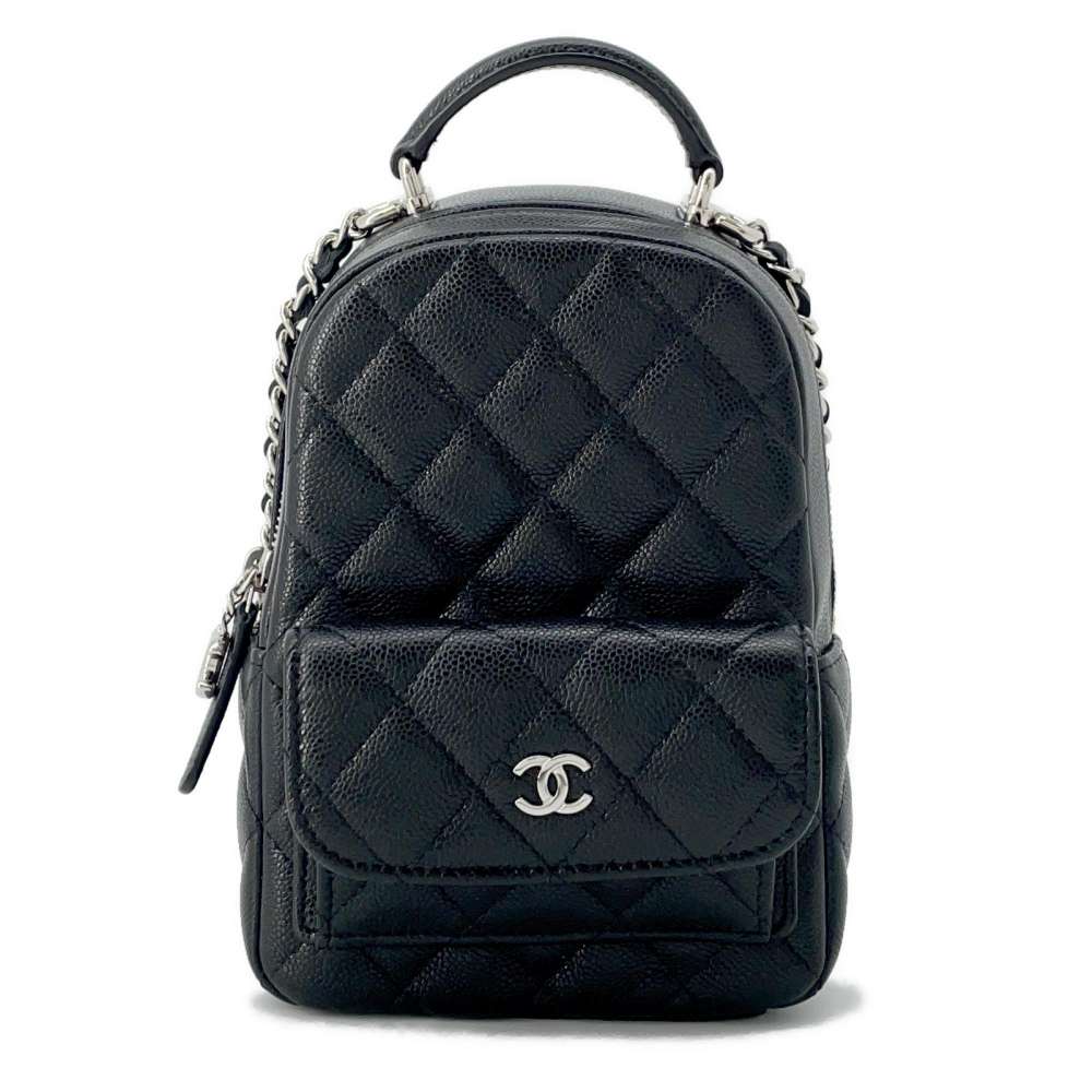 CHANEL Matelasse Classic Mini Backpack Black AP3753 Caviar Leather