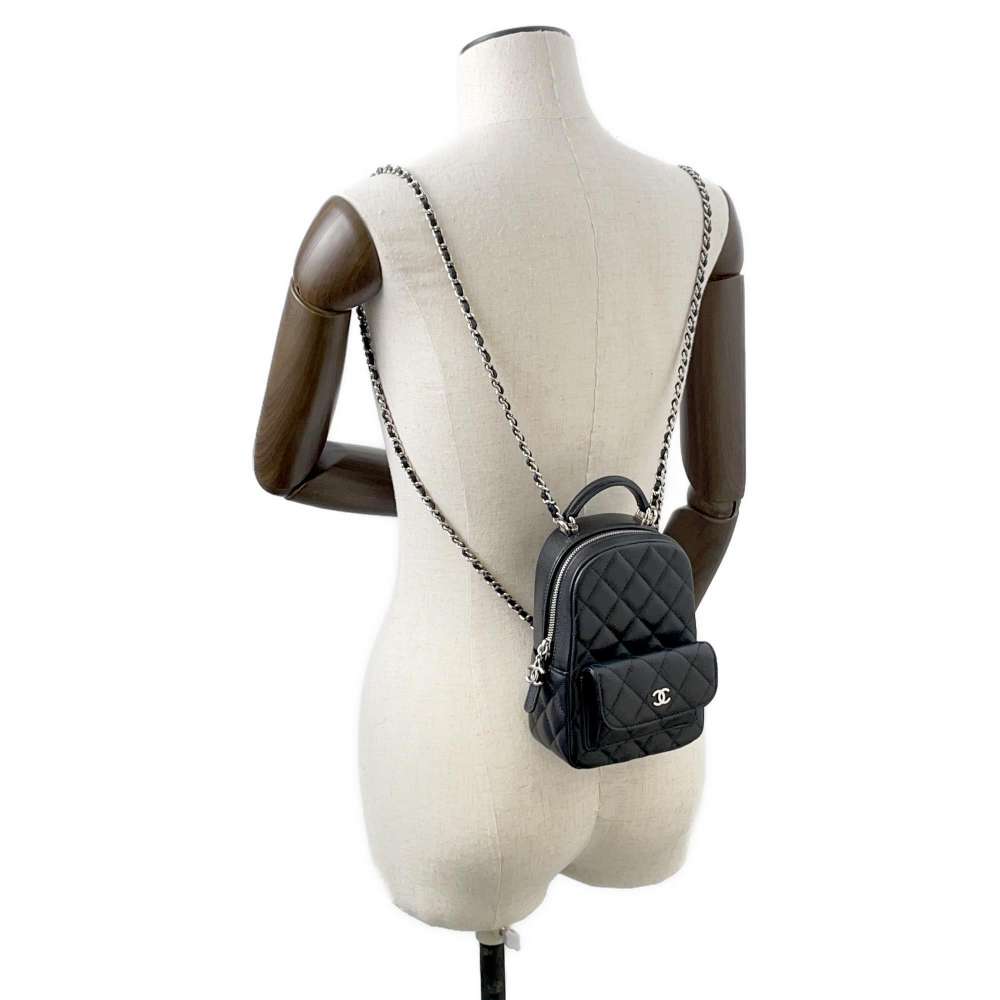 CHANEL Matelasse Classic Mini Backpack Black AP3753 Caviar Leather