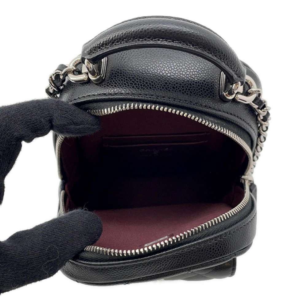 CHANEL Matelasse Classic Mini Backpack Black AP3753 Caviar Leather