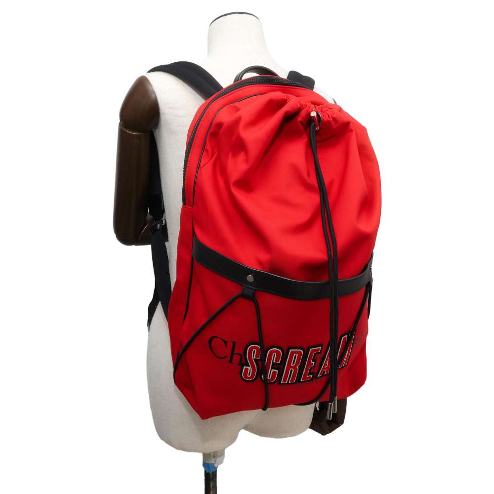 Dior Backpack Cream Red Nylon