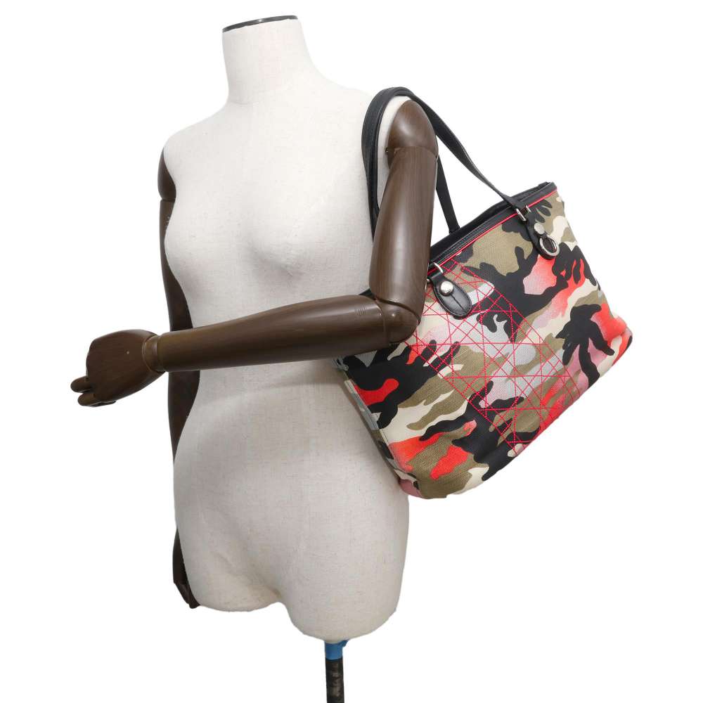 Dior Anselm Lyle Camouflage Tote Bag Multicolor PVC Leather